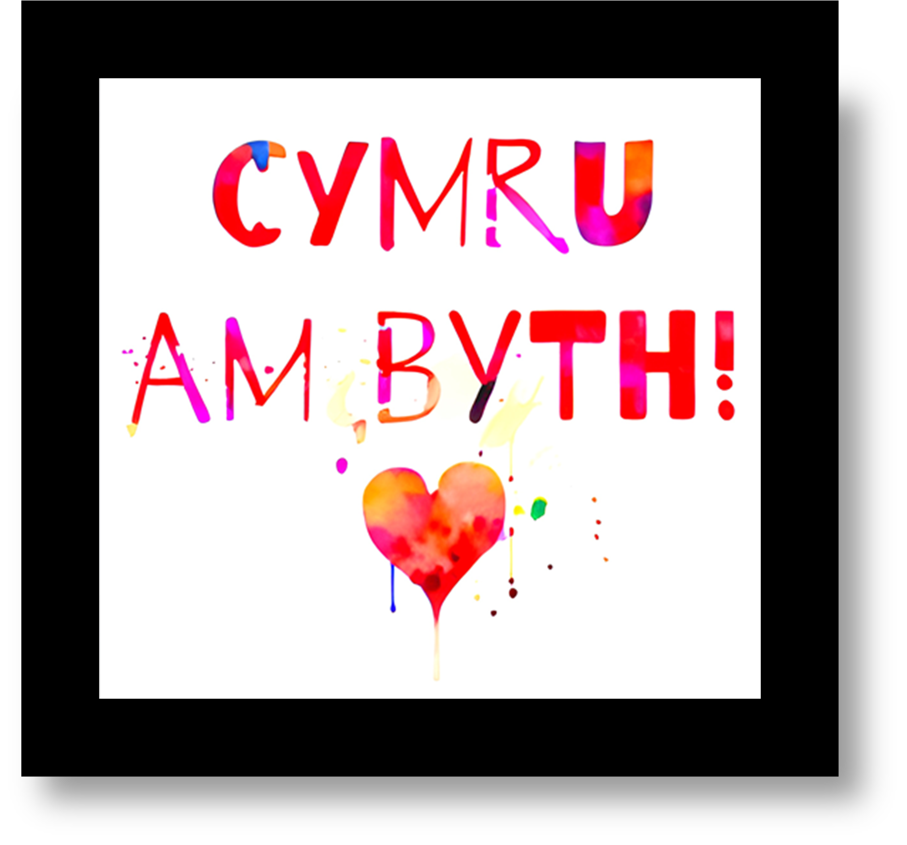 Cymru Am Byth (Cymru Am Byth) Glass Coaster