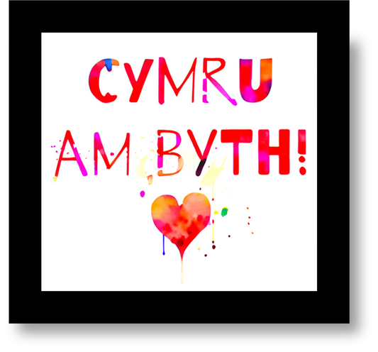 Cymru Am Byth (Wales Forever) Glass Coaster
