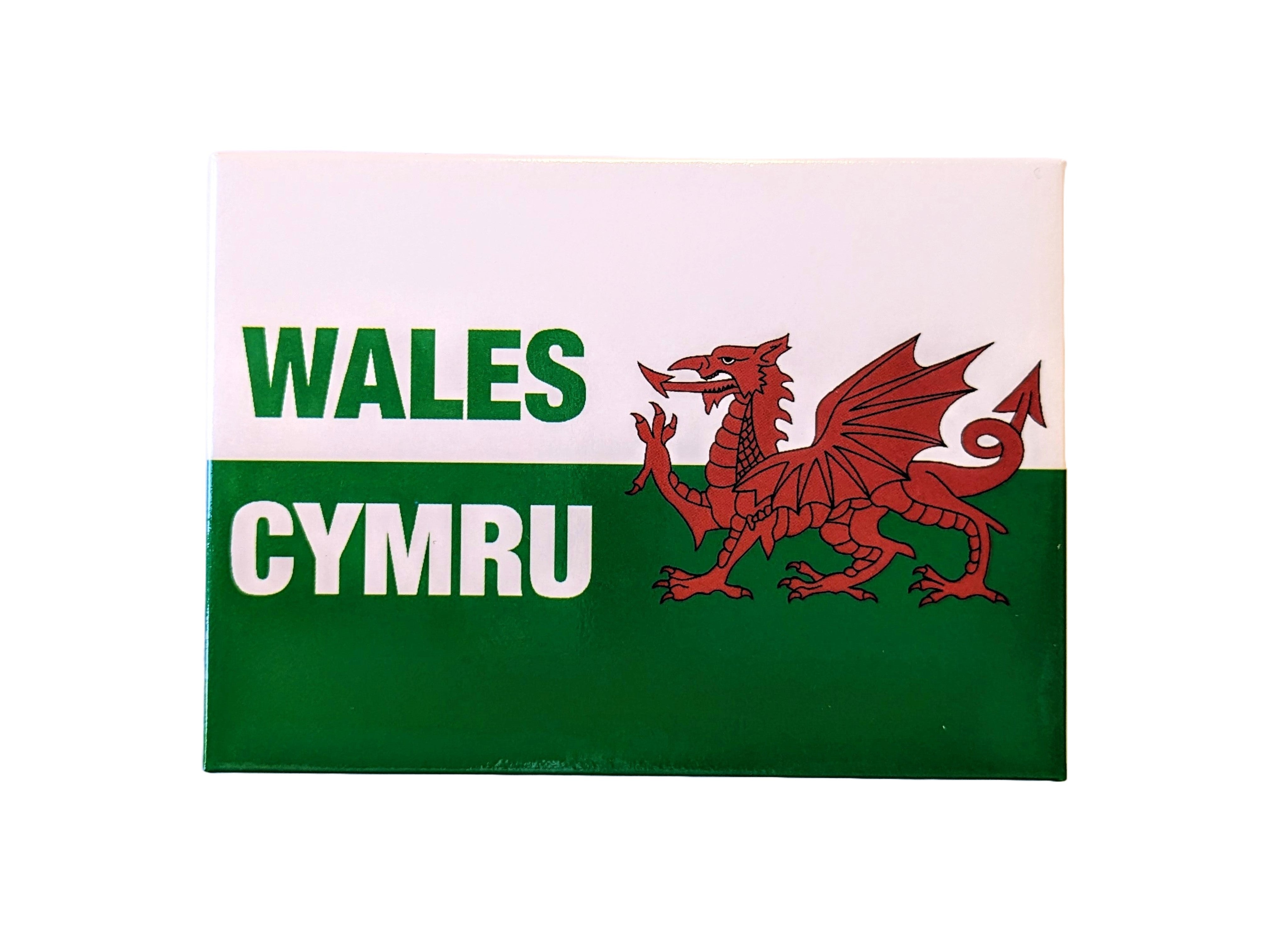 Wales Cymru Red Dragon Metal Fridge Magnet