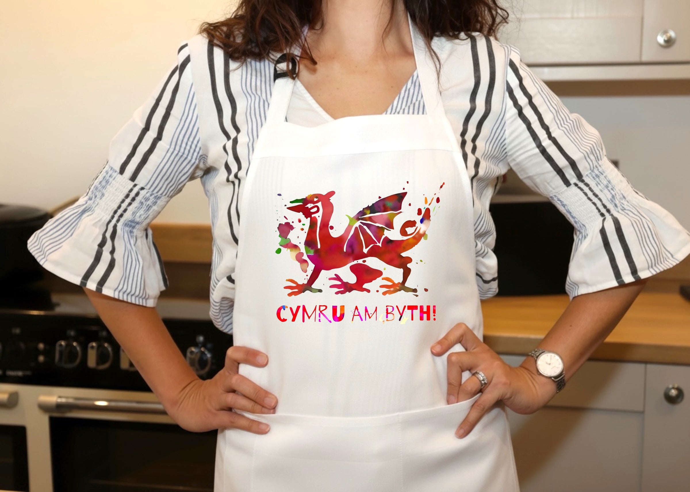 Cymru Am Byth 'Wales forever' Apron