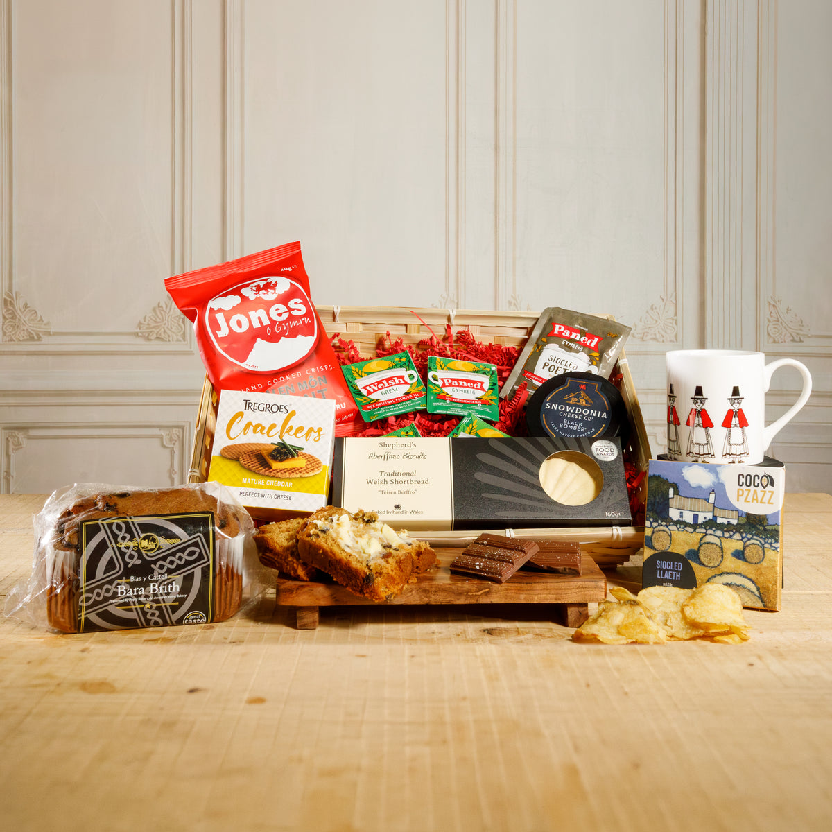 Welsh Hamper - Bara Brith, Biscuit and Tea Gift Set Food & Drink Gift Set