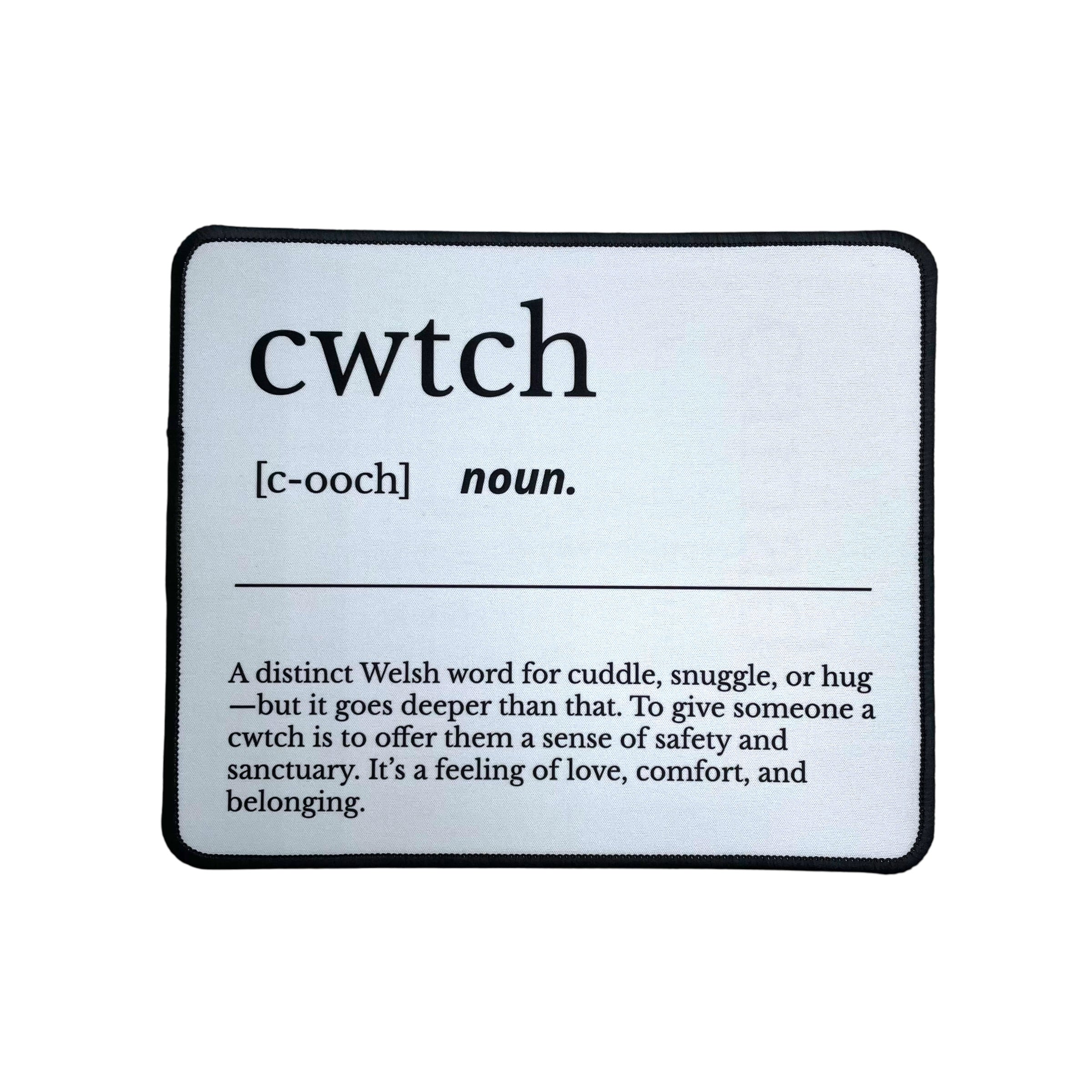 Cwtch Noun Mouse Mat Computer Accessory