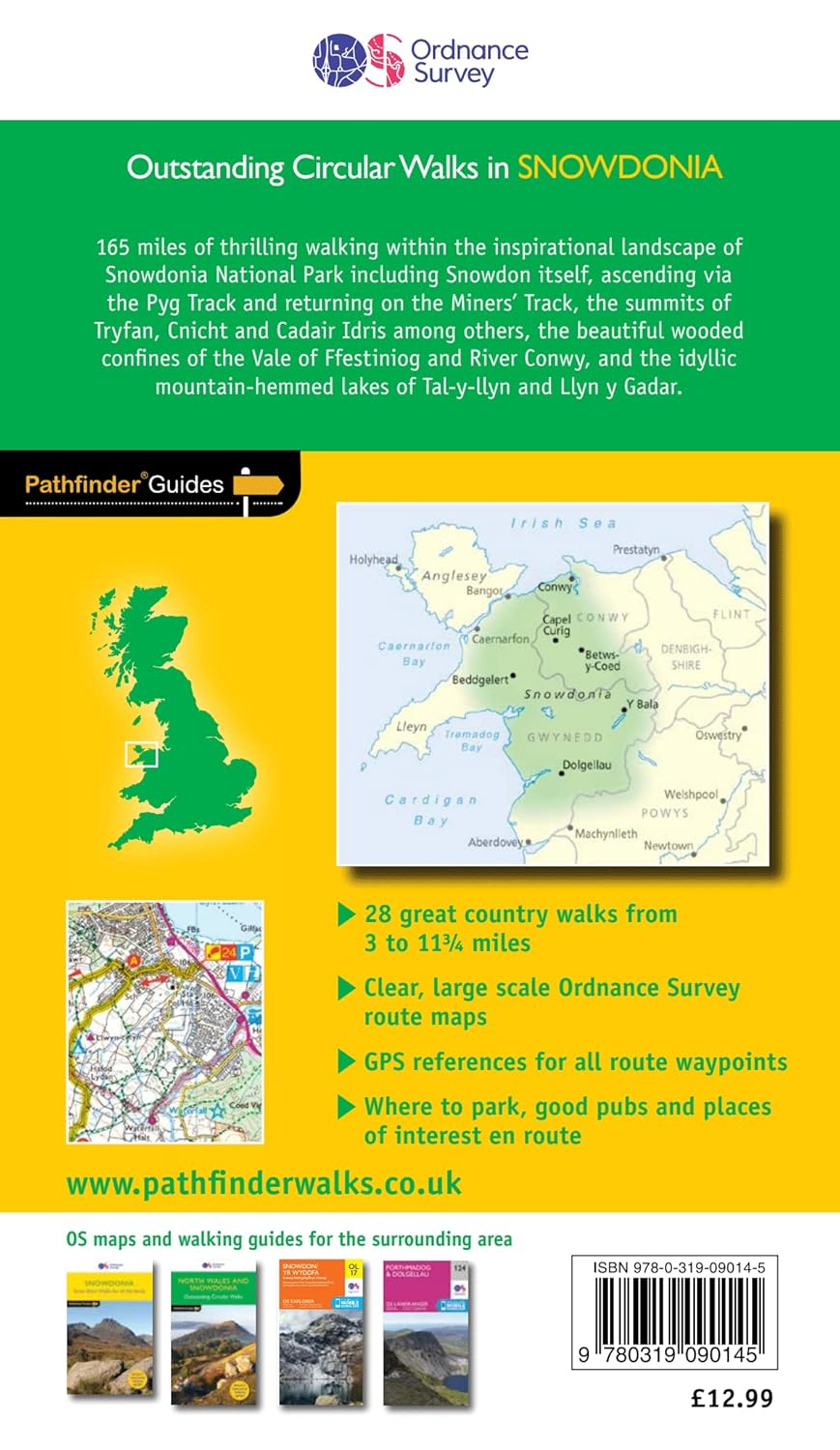 Book - Pathfinder Guides: Snowdonia Outstanding Circular Walks Paperback