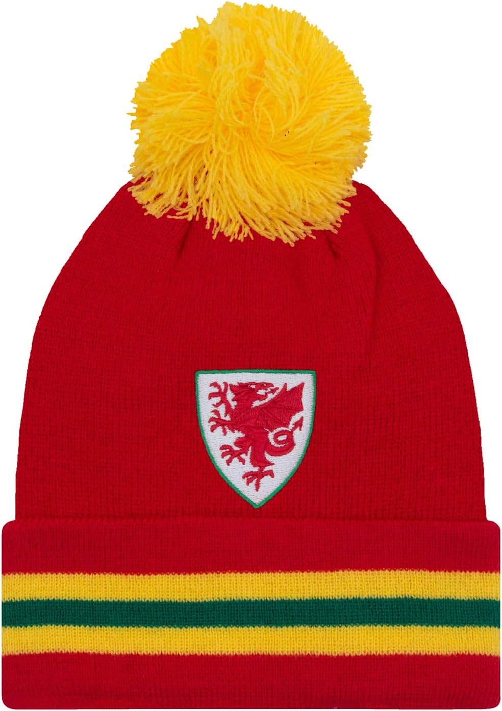 Wales FA Knitted Beanie Bobble  Hat - Official Licensed Product