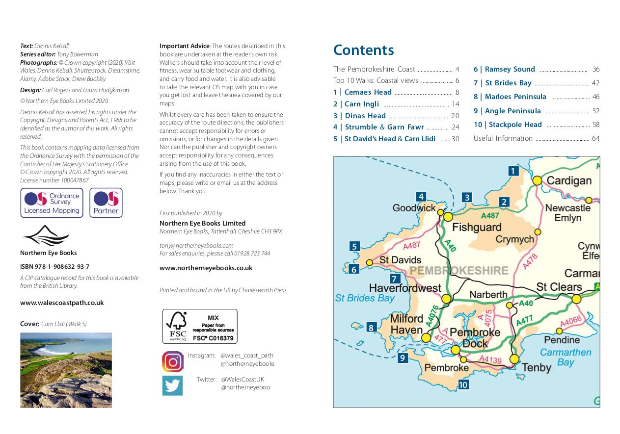 Book - Pembrokeshire Coastal Viewpoints: Circular walks with the most stunning views in Pembrokeshire - Paperback