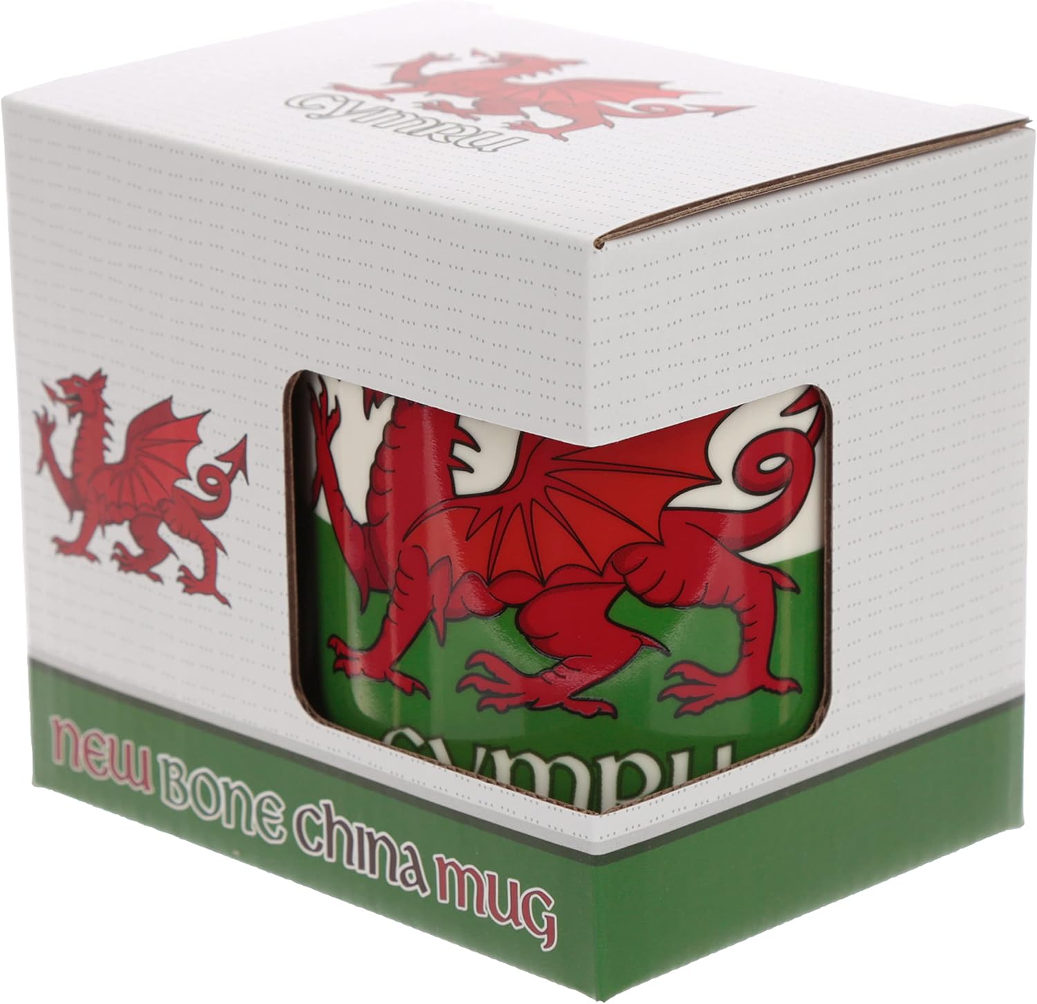 Wales Cymru Welsh Dragon Porcelain Mug