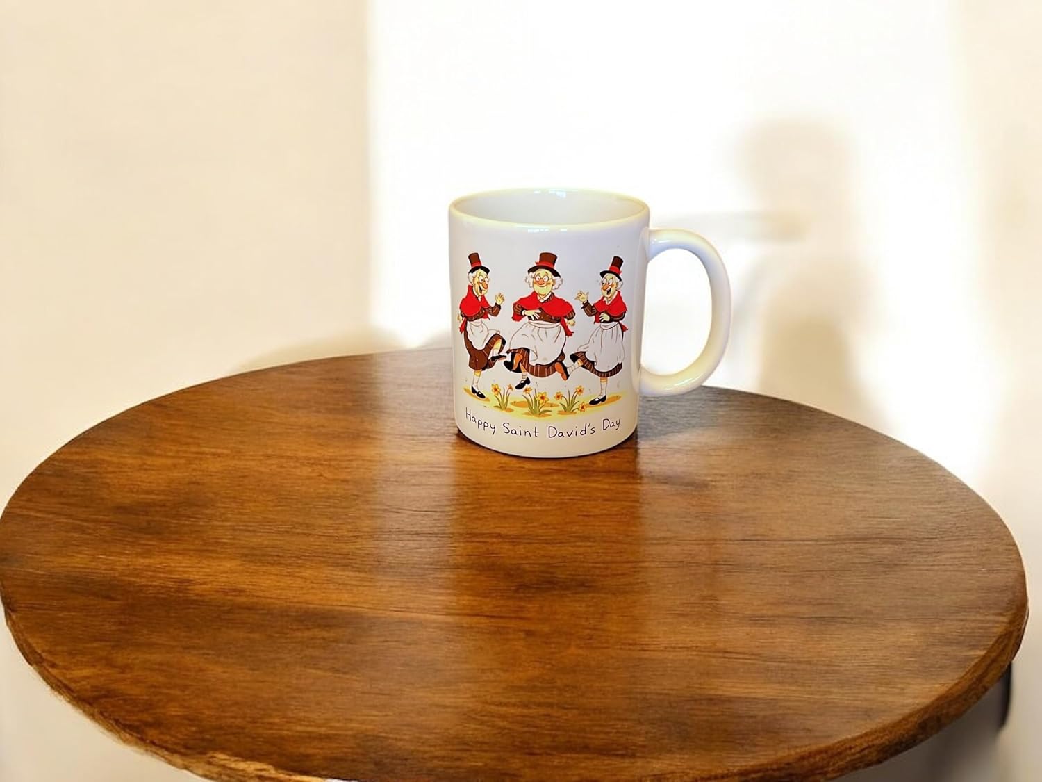 Happy Saint David's Day - Little Welsh Lady Jig Mug