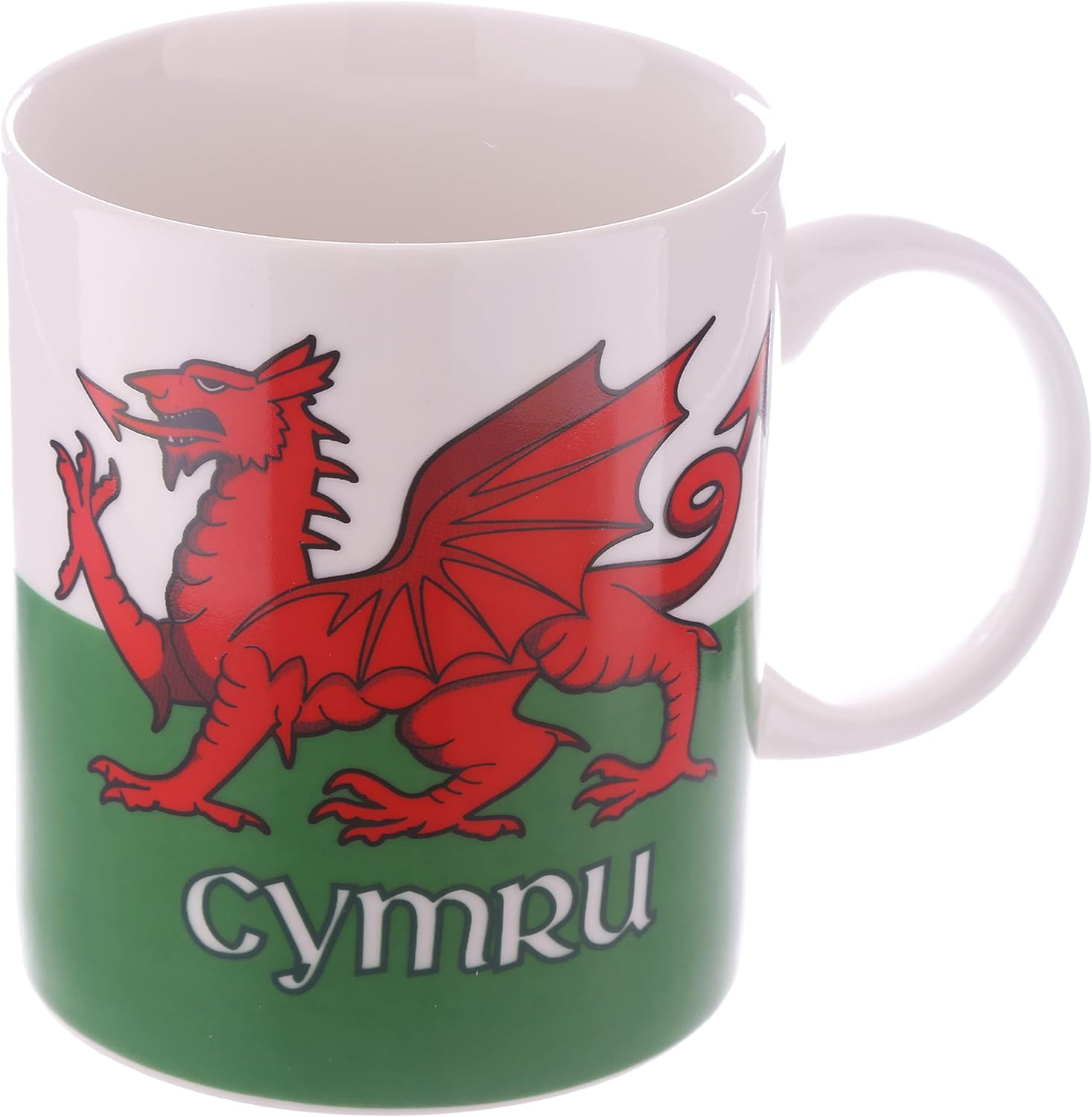 Wales Cymru Welsh Dragon Porcelain Mug