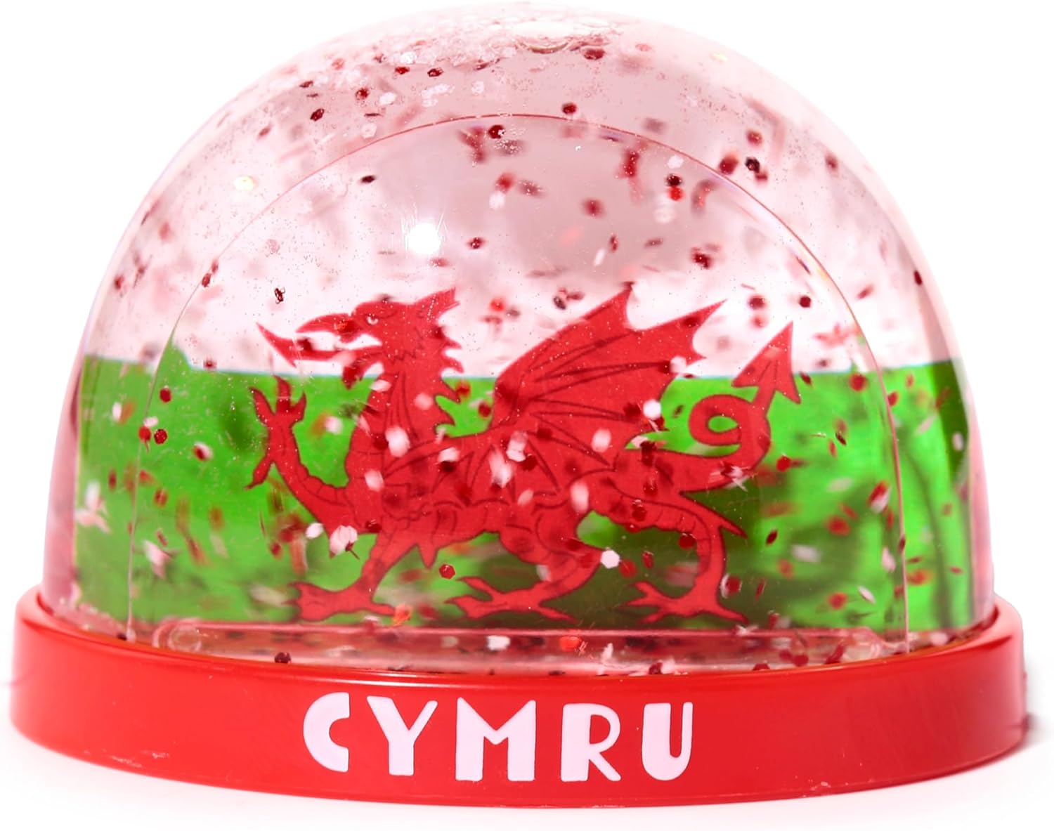 Welsh Dragon Wales Cymru Glitter Snow Storm