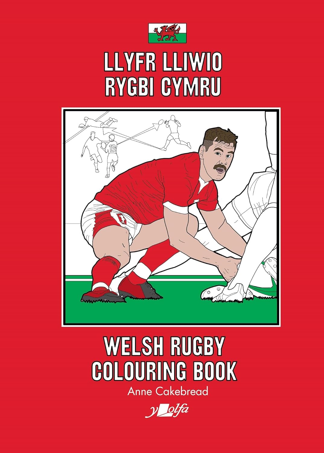 Llyfr - Llyfr Lliwio Rygbi Cymru - Clawr Meddal