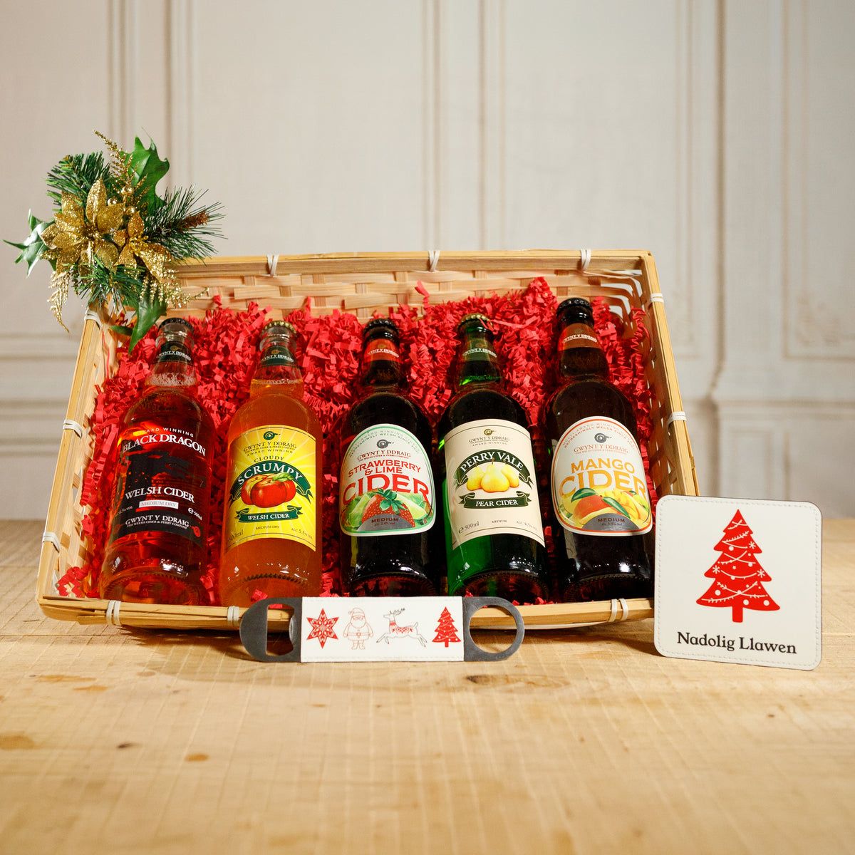 Christmas Taste of Wales Cider Gift Hamper Food & Drink Gift Set