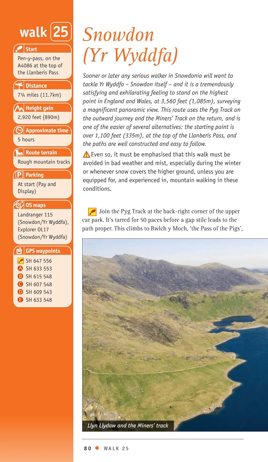 Book - Pathfinder Guides: Snowdonia Outstanding Circular Walks Paperback