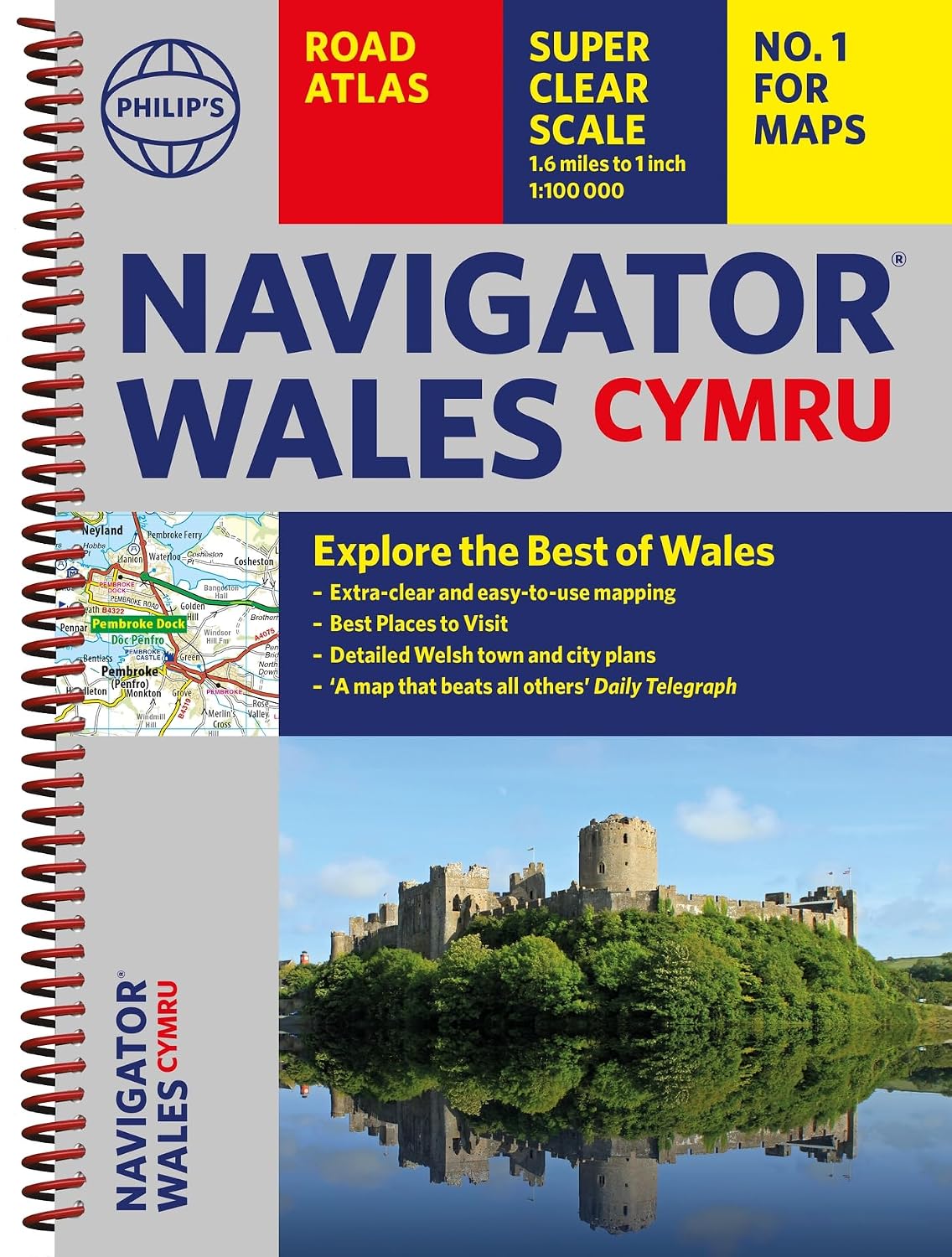 Llyfr - Philip's Navigator Wales - Clawr Meddal