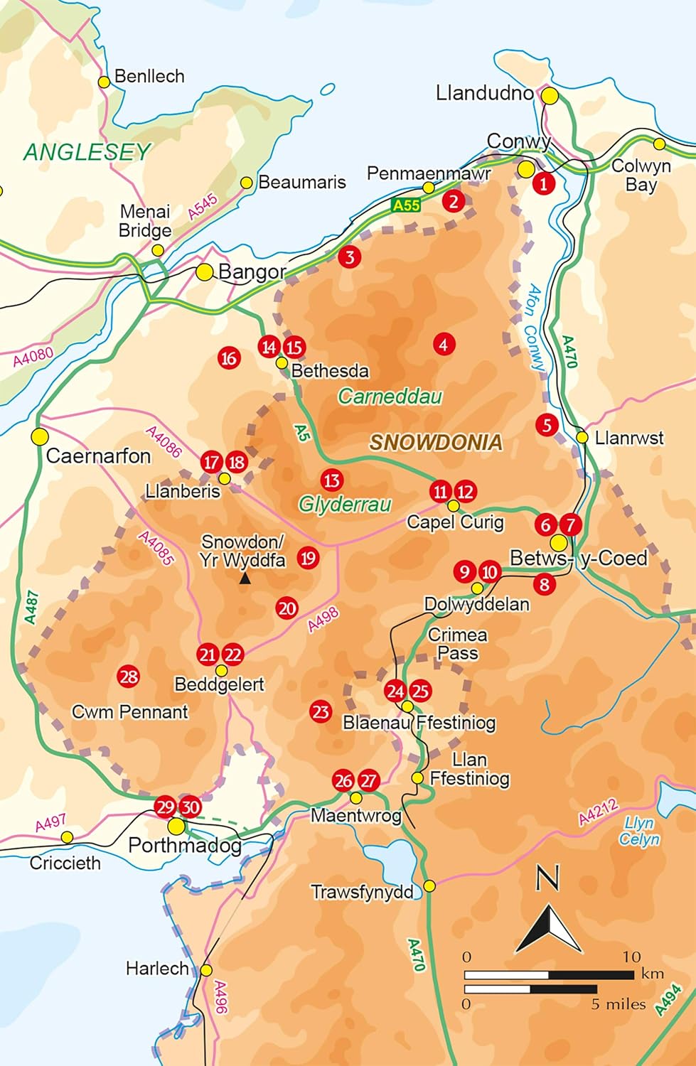 Archebwch - Eryri: Gogledd - 30 o Deithiau Cerdded Lefel Isel a Hawdd - Clawr Meddal