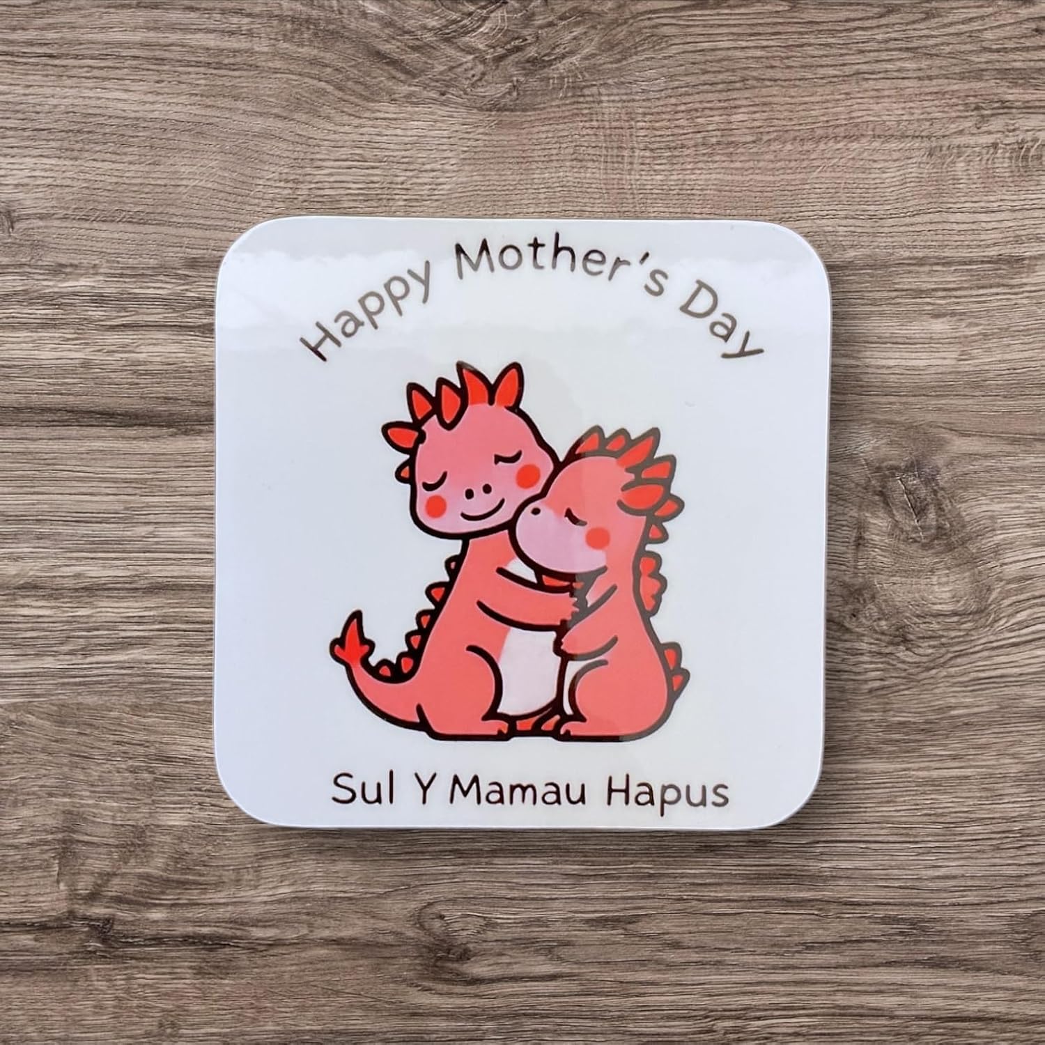 Happy Mother's Day - Pink Dragons Coaster