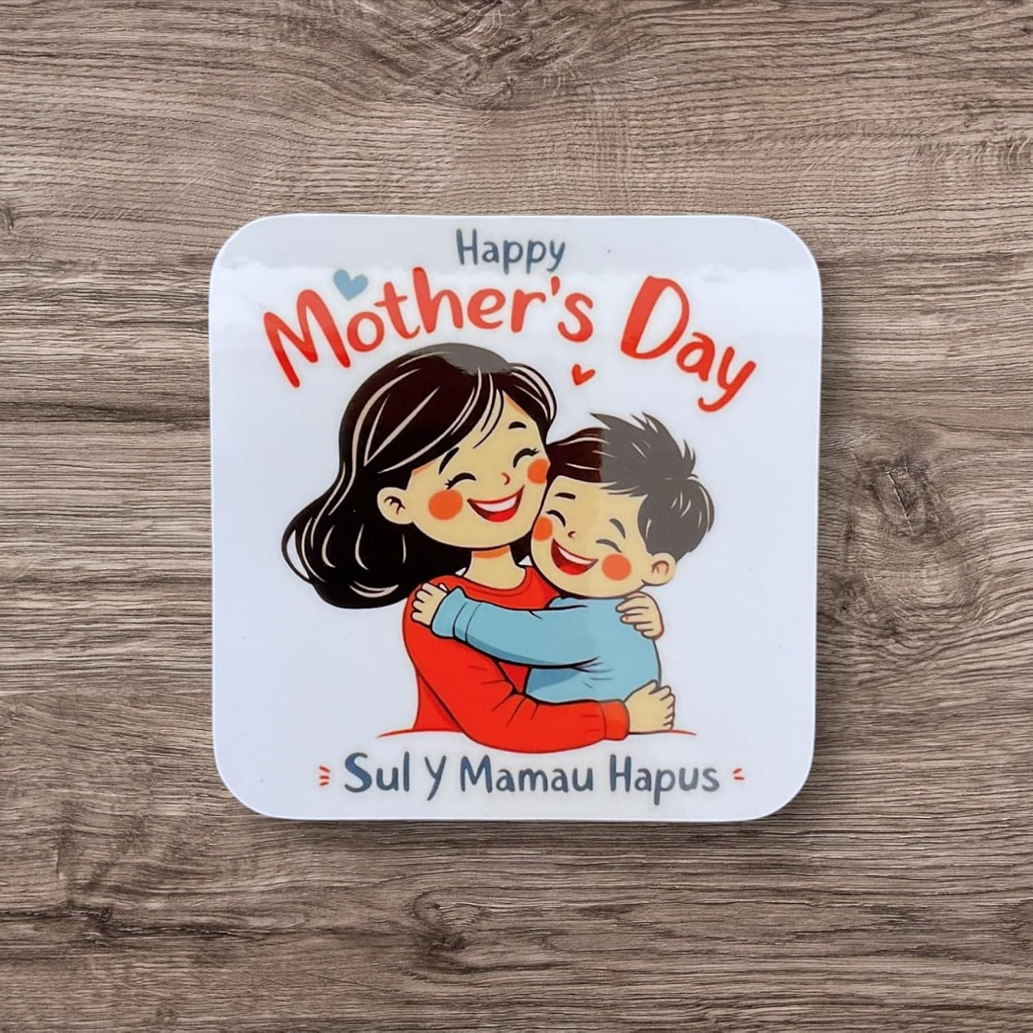 Happy Mother's Day - Mum and Son Coaster