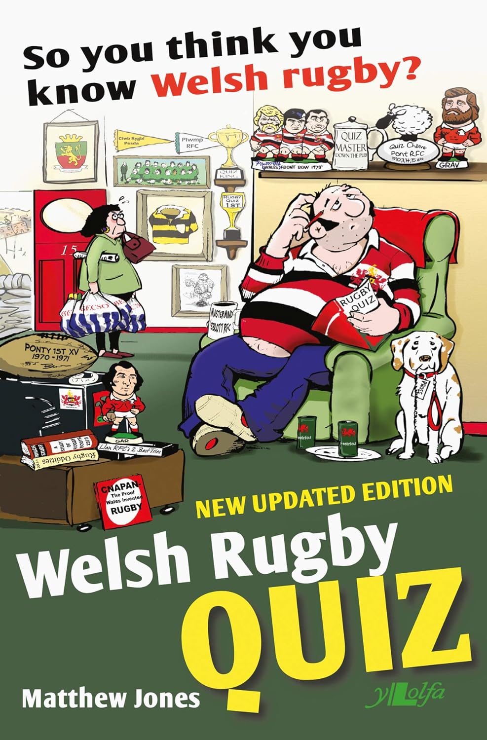 Llyfr - Cwis Rygbi Cymru - Clawr Meddal