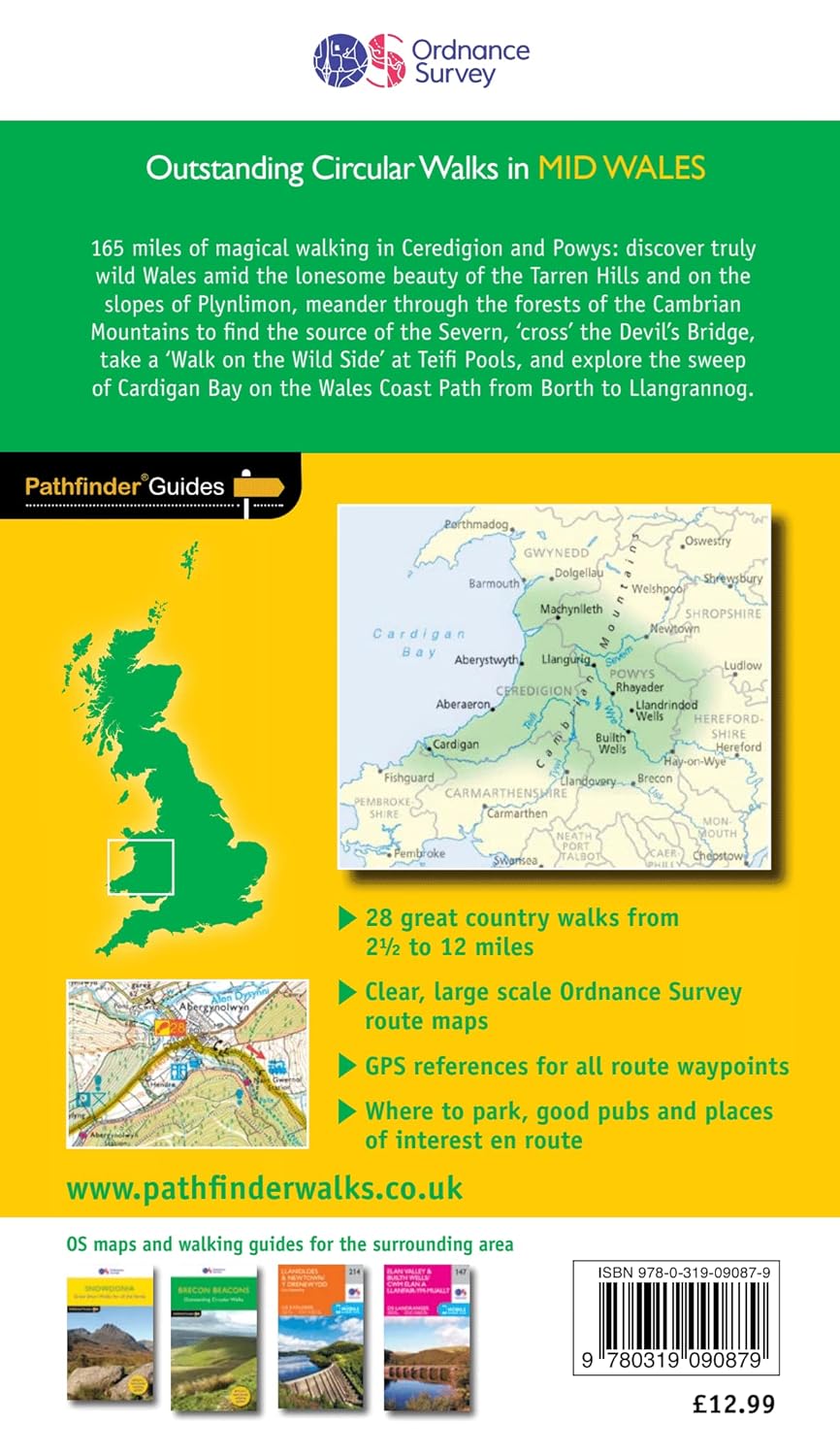 Archebwch - Canolbarth Cymru: Teithiau Cerdded Cylchol Eithriadol - Clawr Meddal