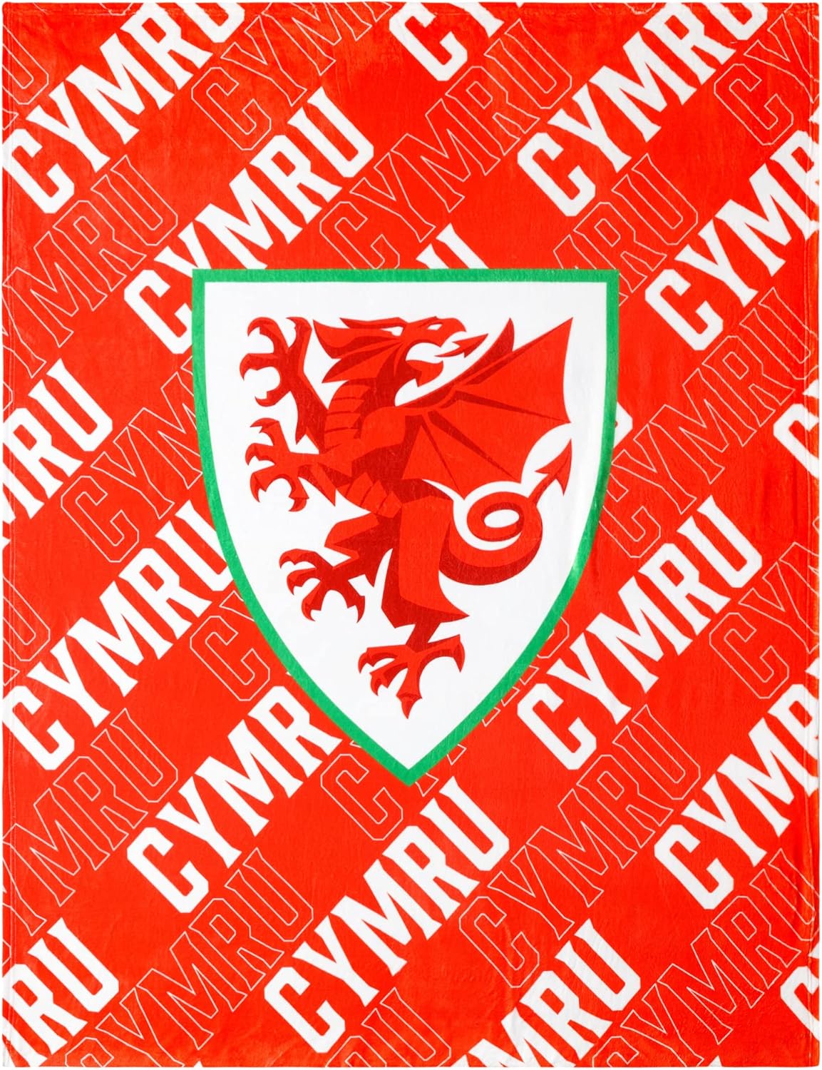 Officially Licensed Wales Supreme Slumber Plush Throw Blanket