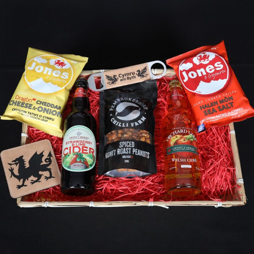 Father's Day Welsh Hamper - Cider & Treats Gift Hamper Food & Drink Gift Set