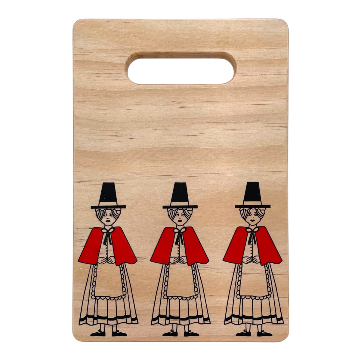 Welsh Lady Wooden Chopping Board - Traditional Welsh Costume, Kitchen Accessory and Welsh Gift