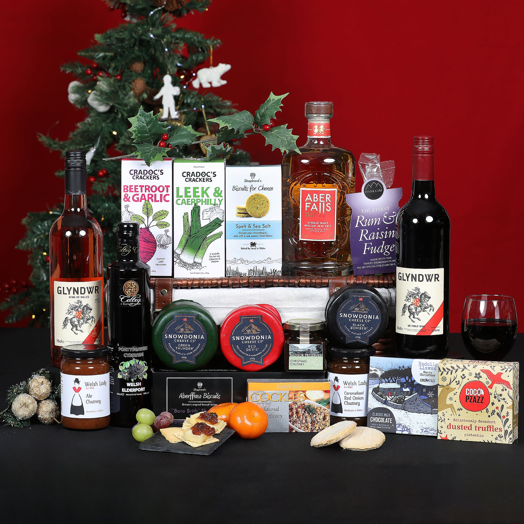 Christmas Welsh Hamper - The Christmas Welsh Indulgence Luxury Hamper Food & Drink Gift Set