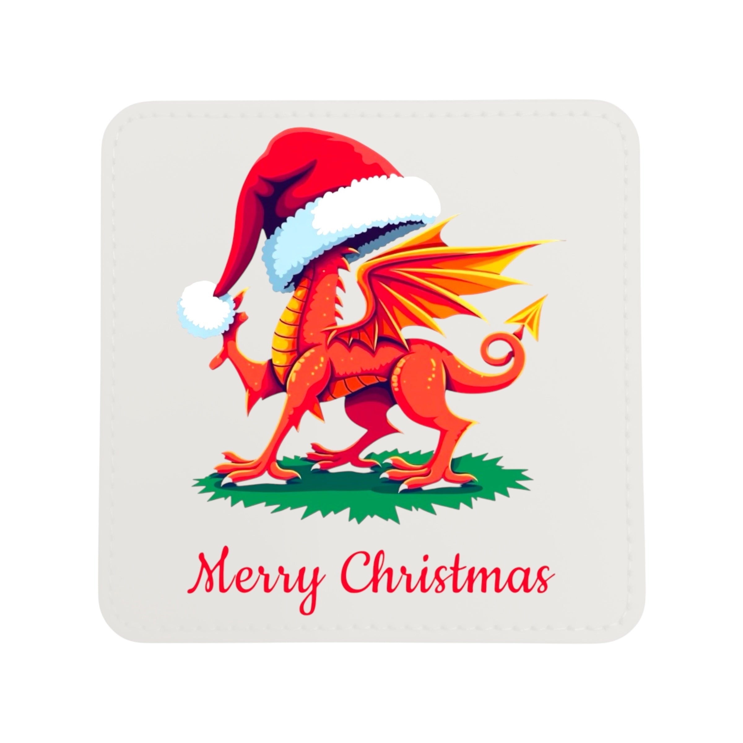 Nadolig Llawen Santa's Hat Coaster Set