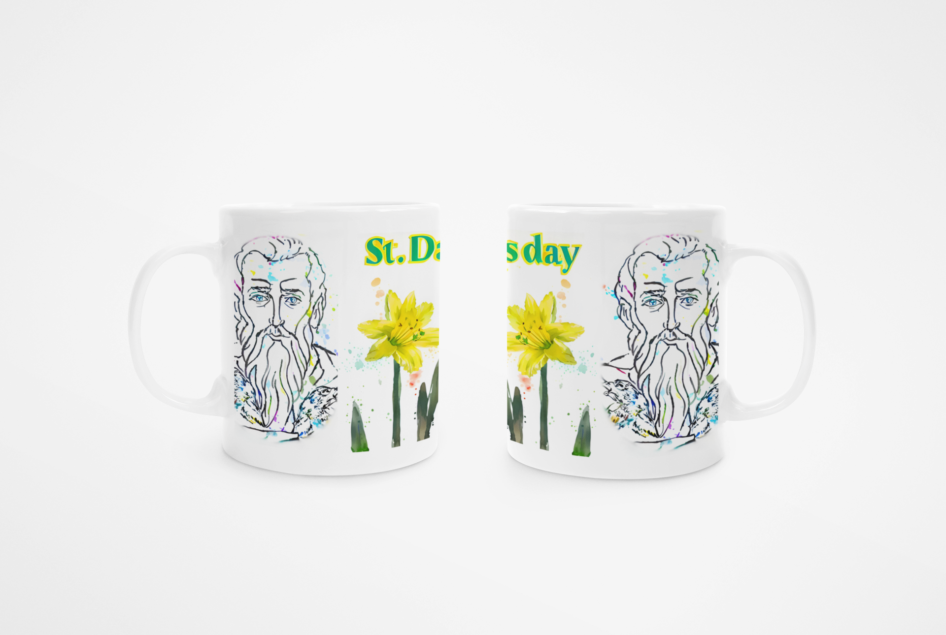 St David's Day - Two Portraits Mug