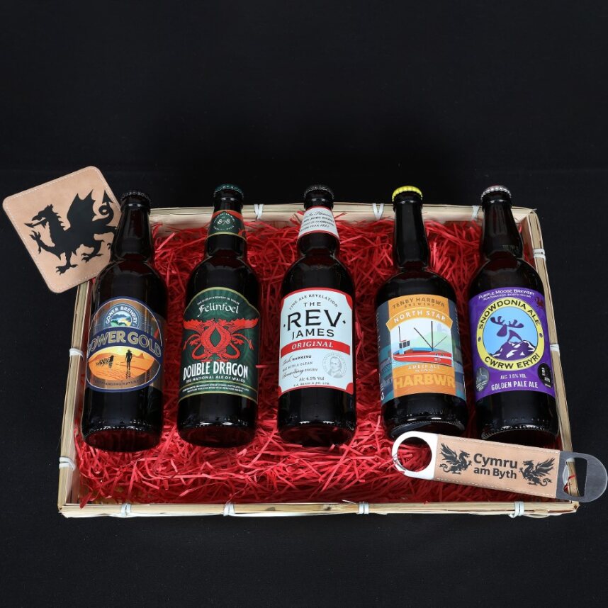 Welsh Hamper - Taste of Wales Ale Gift Hamper Food & Drink Gift Set
