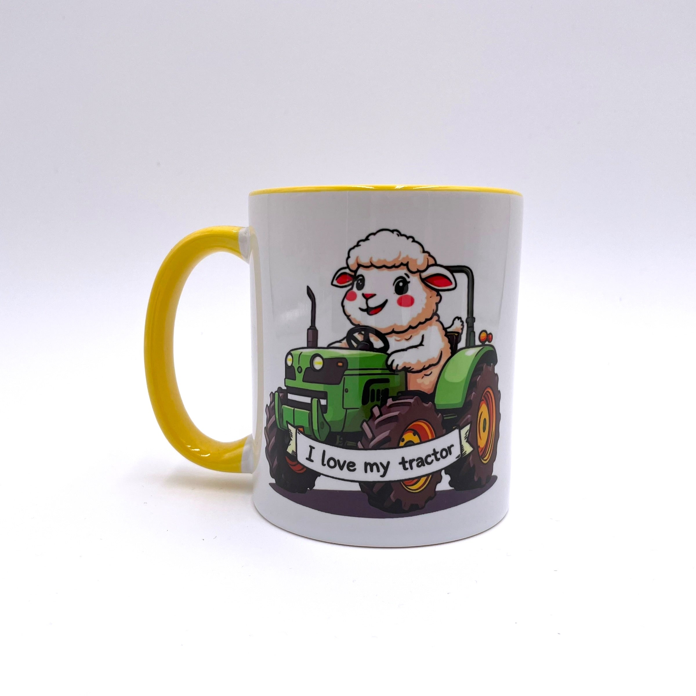I Love My Tractor - Cute Sheep Mug