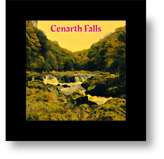 Vintage Travel – Cenarth Falls Glass Coaster