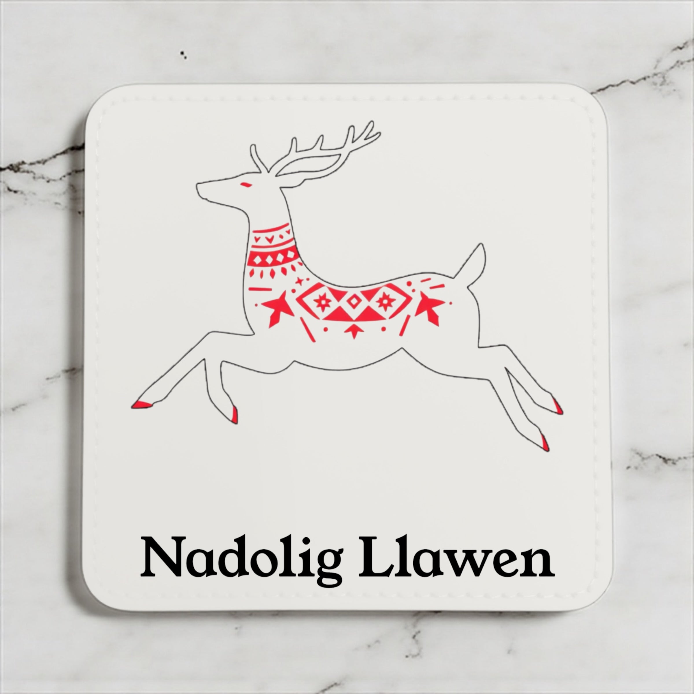 Nadolig Llawen Coaster Set