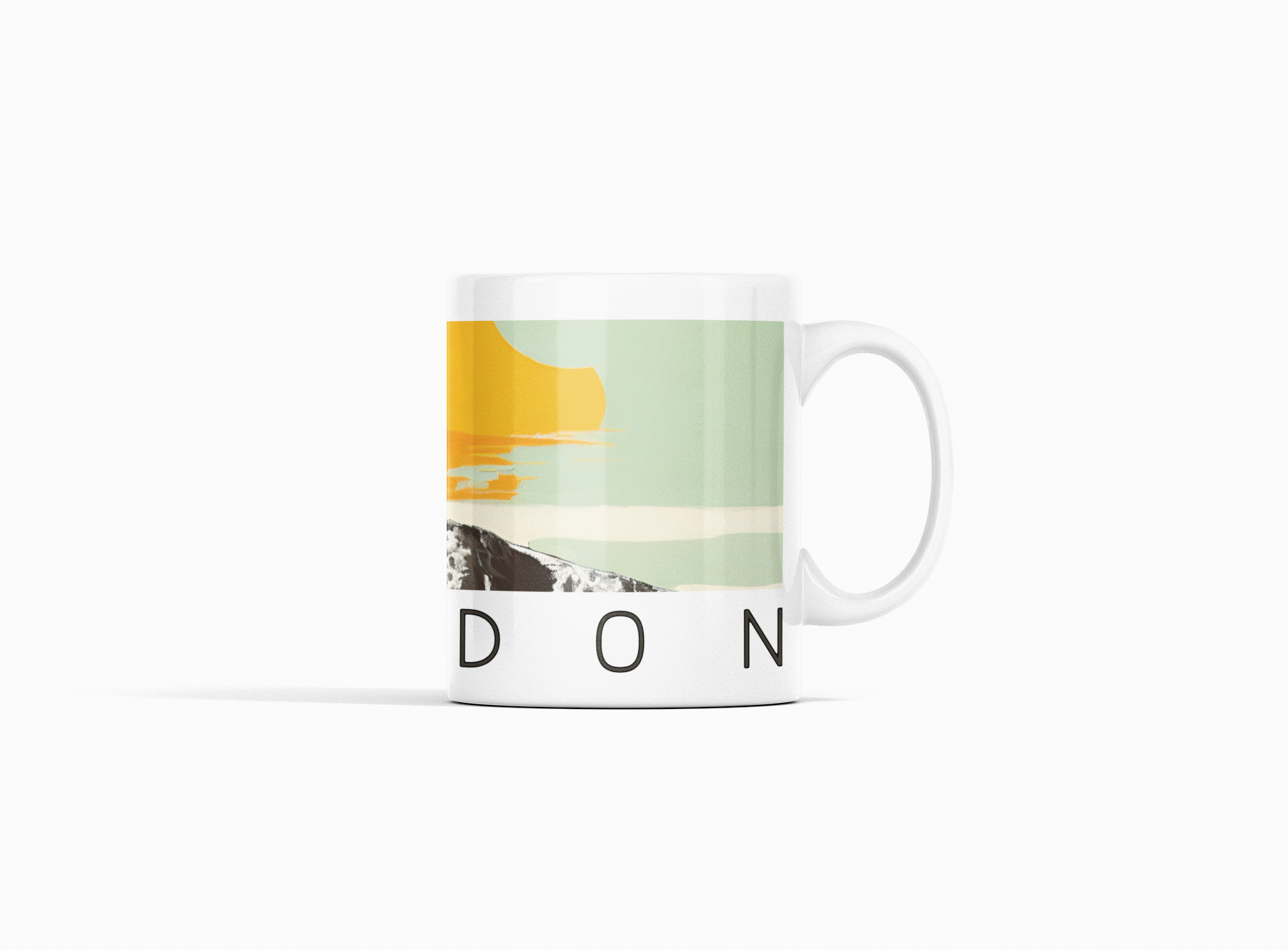 Snowdon (Yr Wyddfa) Summit Orange Sky Mug