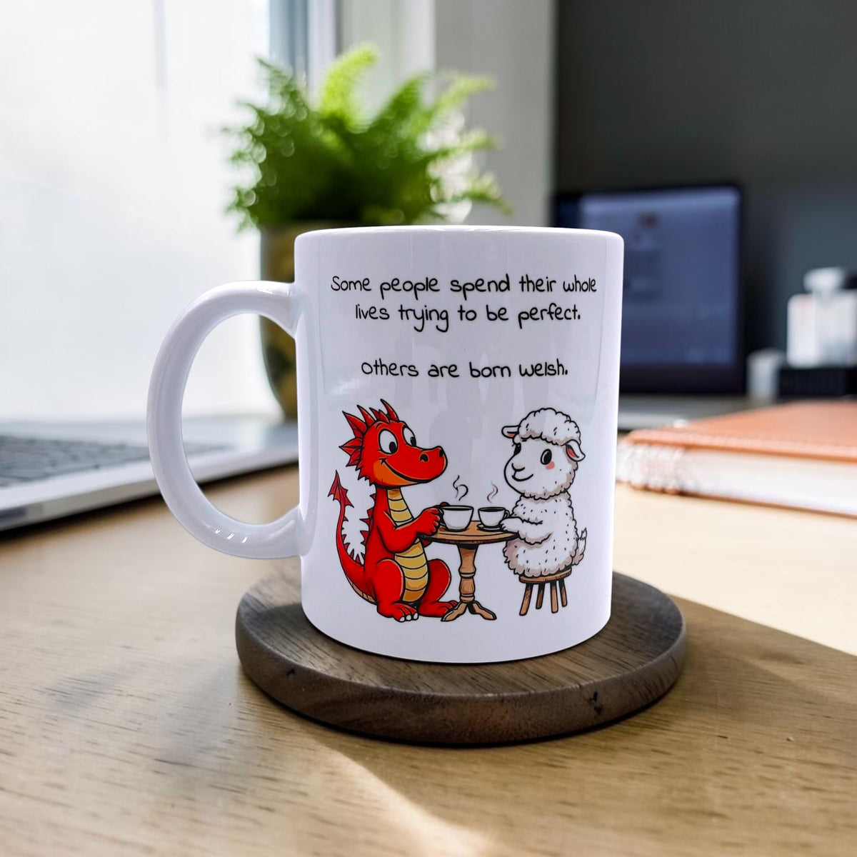 Some people spend their whole lives trying to be perfect....Others are born Welsh