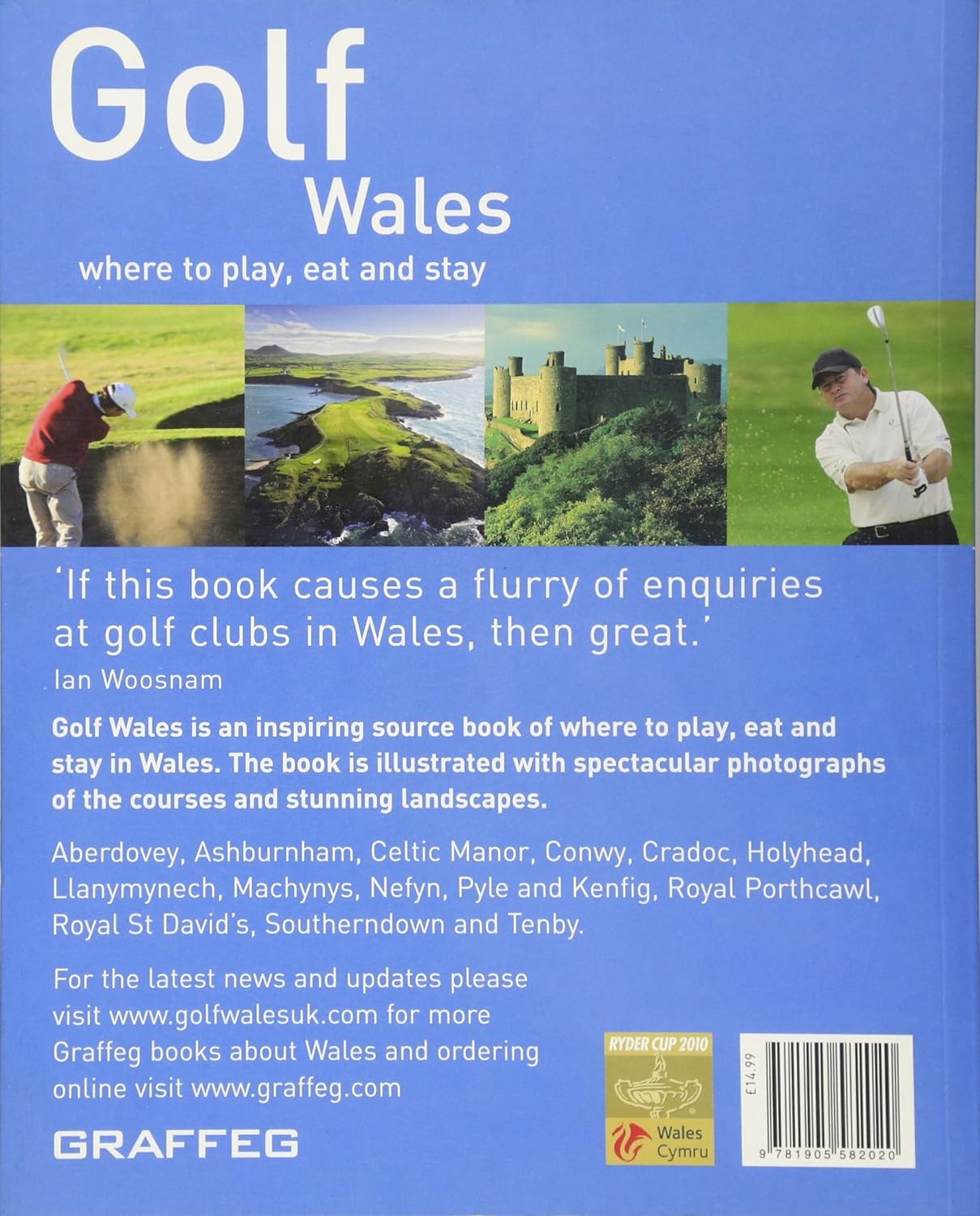 SALE - Book - Golf Wales: Where to Play, Eat & Stay - Paperback