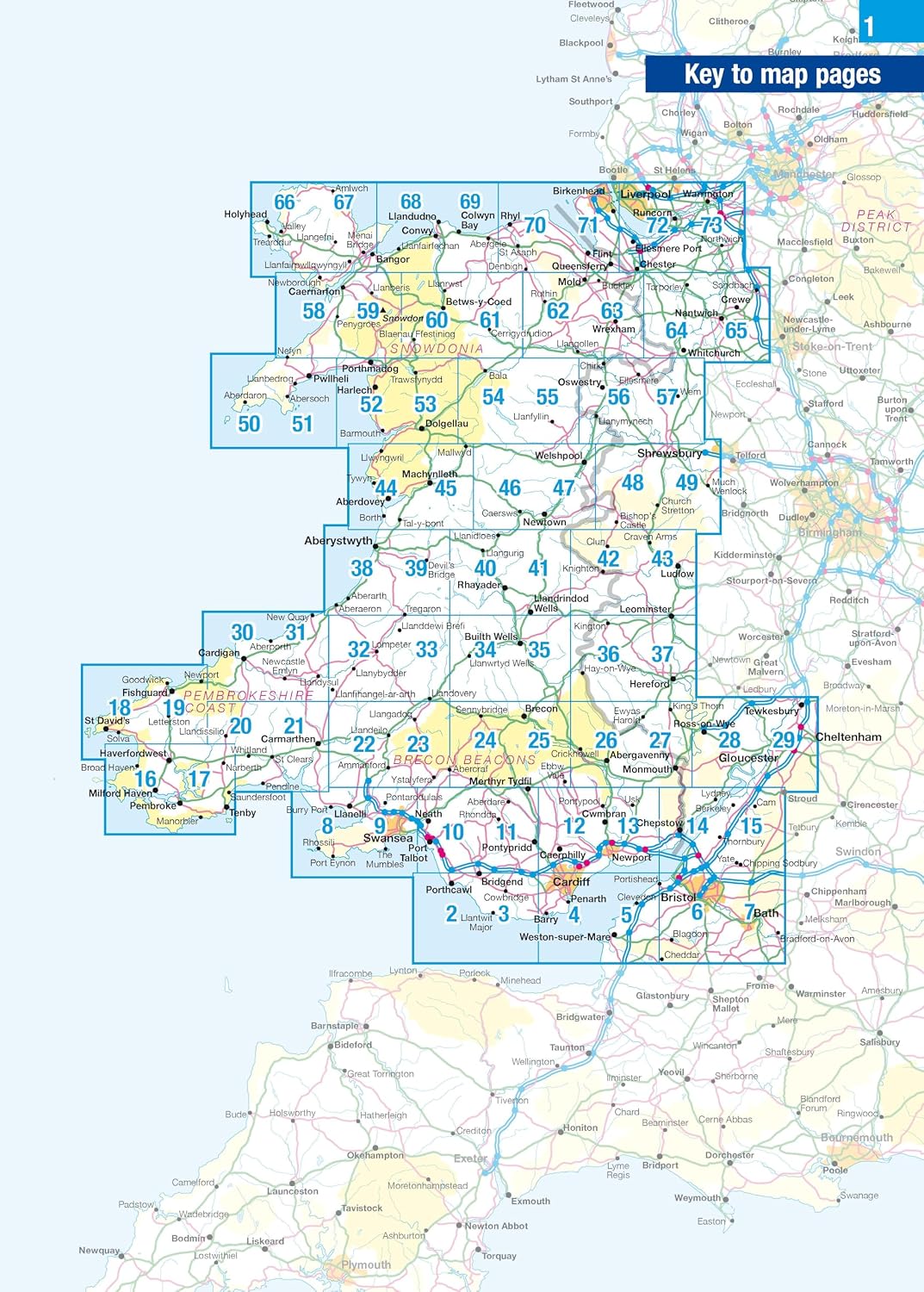 Llyfr - Philip's Navigator Wales - Clawr Meddal