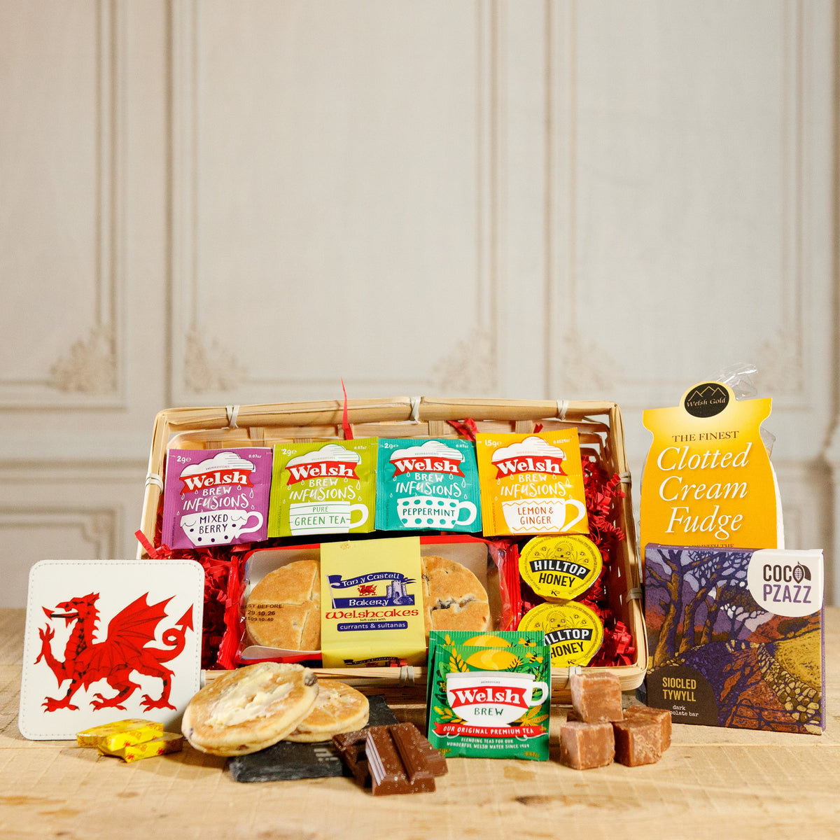 Welsh Hamper - The Welsh Cake and Tea Hamper Food & Drink Gift Set