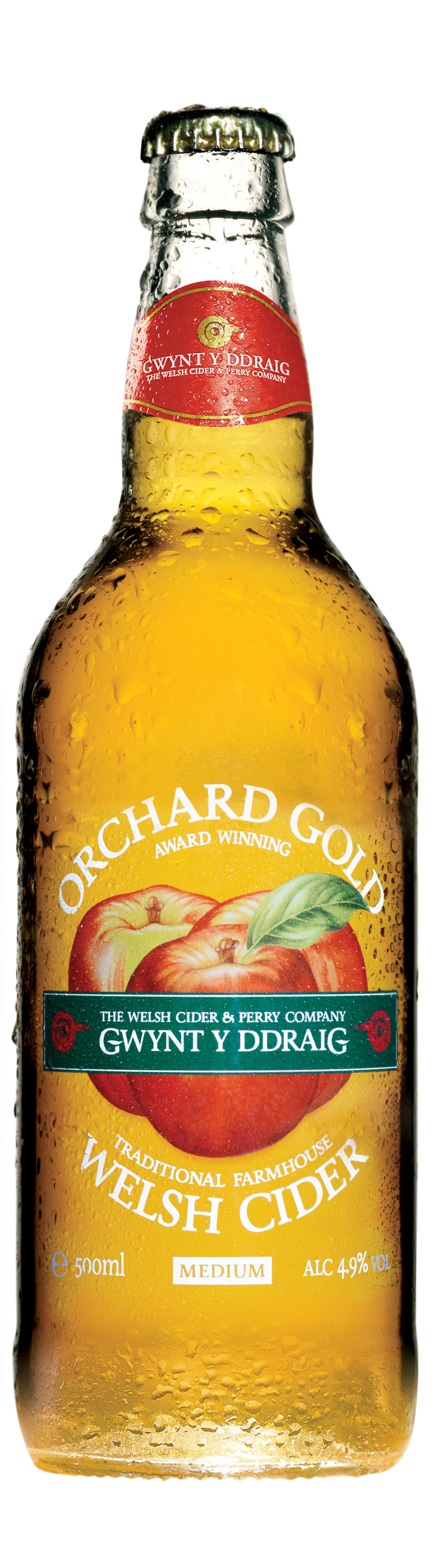 Seidr Cymreig Aur Gwynt Y Ddraig Orchard