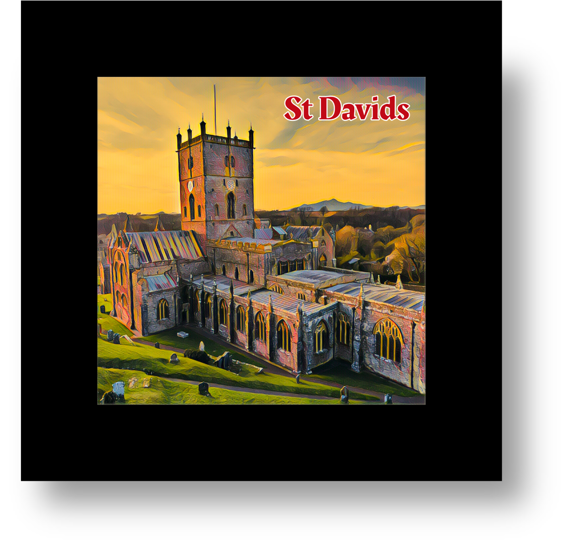 Vintage Travel – St Davids Glass Coaster