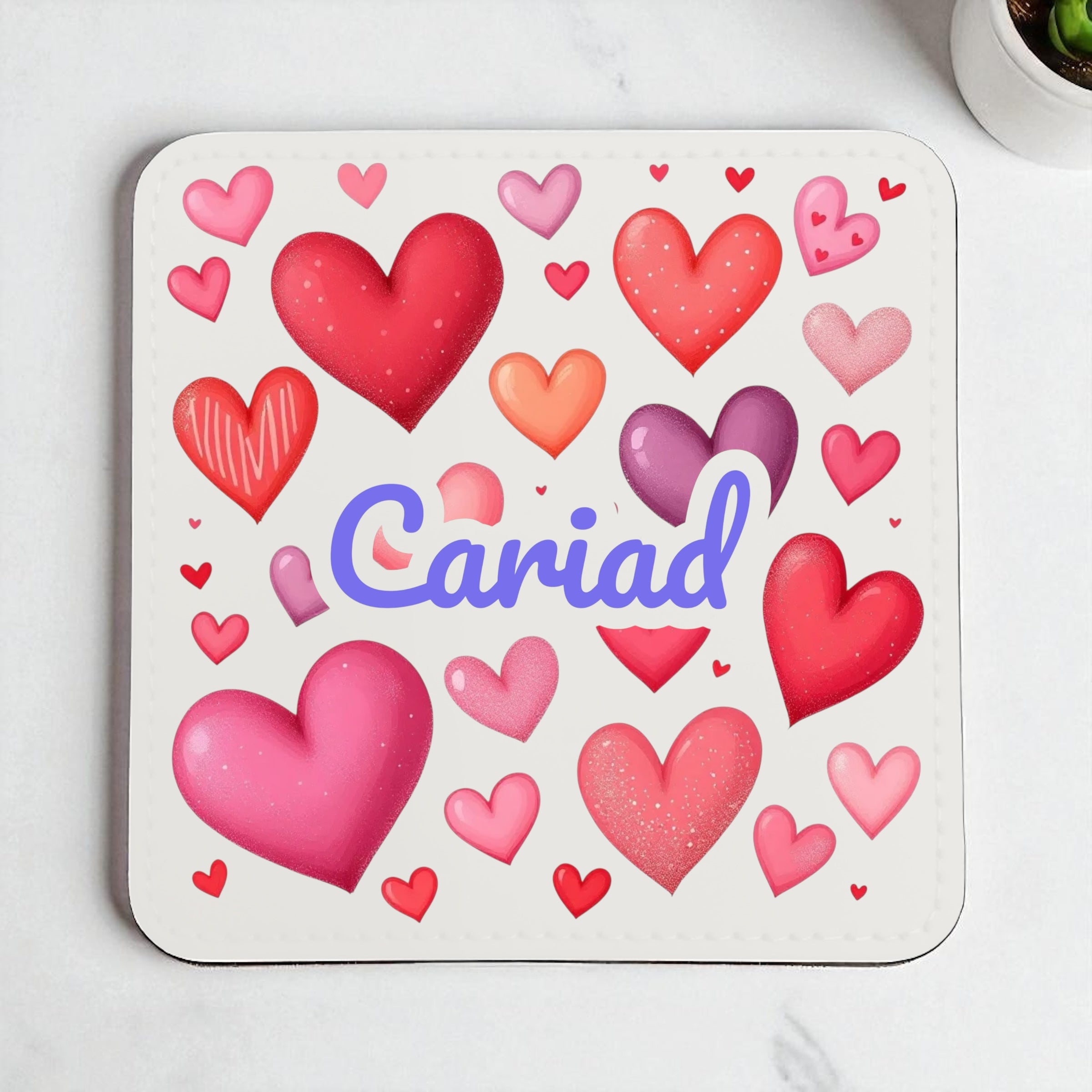 Cariad Hearts Coaster Set