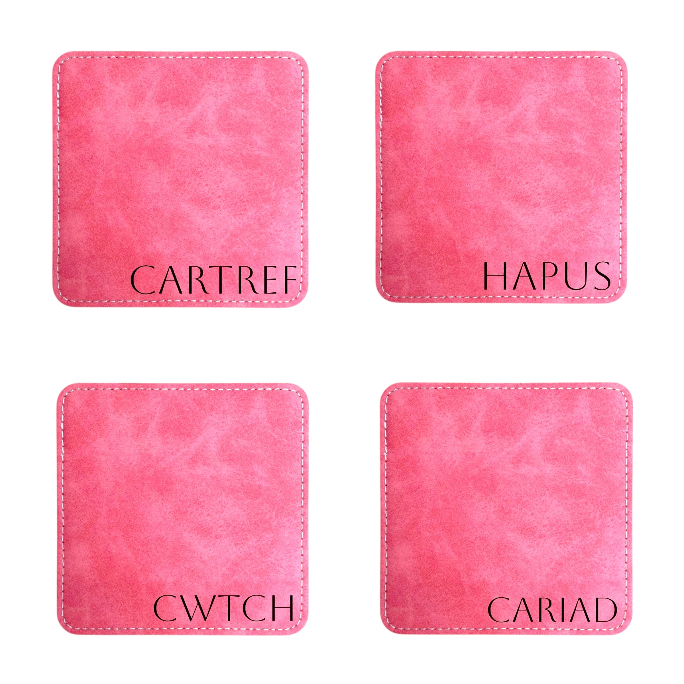 The Love Noun Coaster Set (Pink)