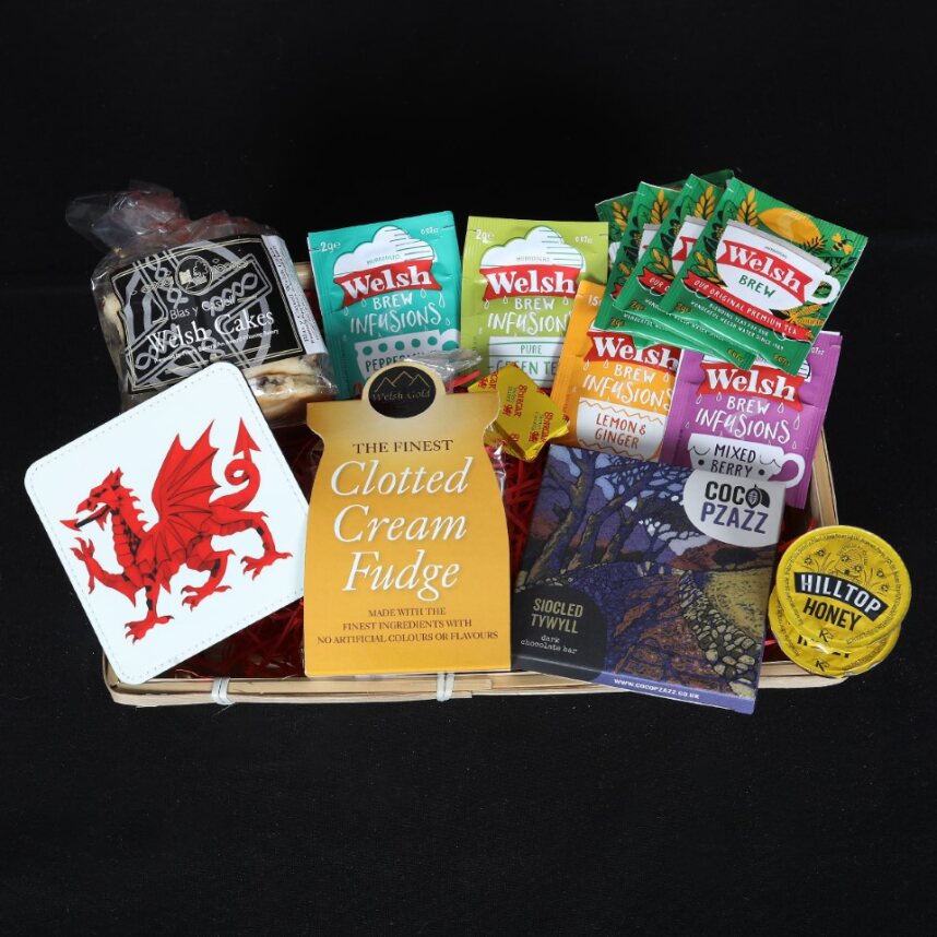 Welsh Hamper - The Welsh Cake and Tea Hamper Food & Drink Gift Set