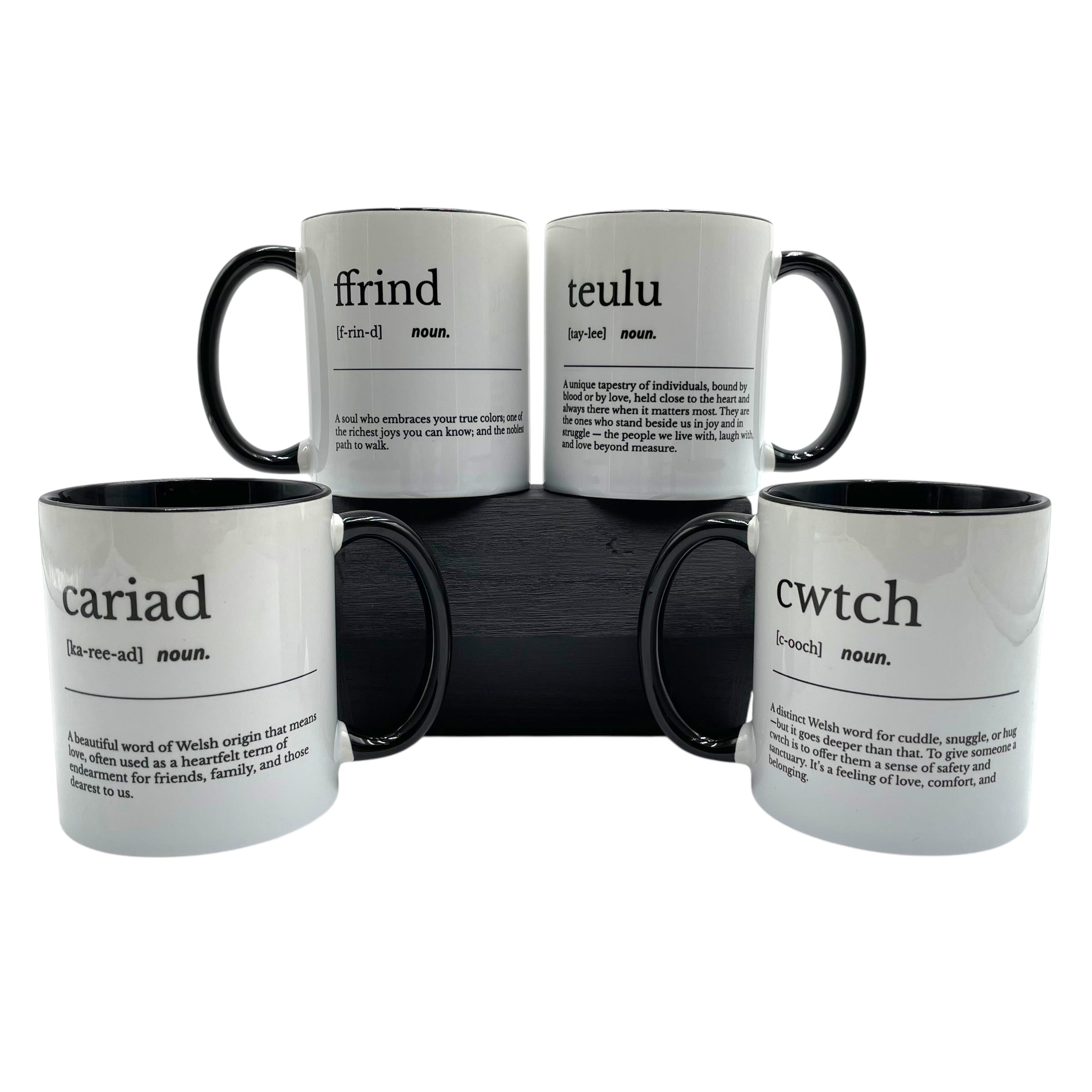 Welsh Noun Descriptive Mugs Gift Set