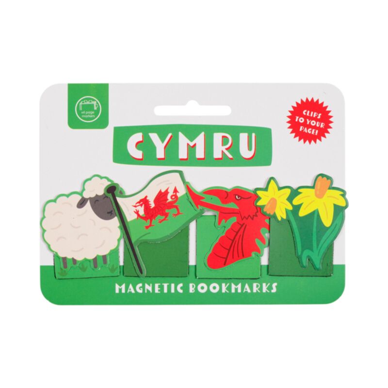 Welsh Dragon Wales (Cymru) Magnetic Bookmark Set