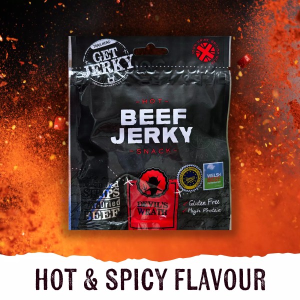 Trailhead Get Jerky Devil's Wrath Beef Jerky - 40g