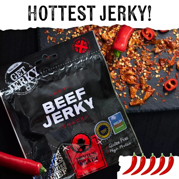 Trailhead Get Jerky Devil's Wrath Beef Jerky - 40g