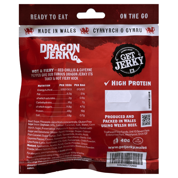 Trailhead Get Jerky Limited Edition Dragon Jerky - 40g