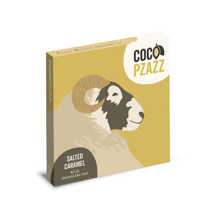 Coco Pzazz Fiddy & Mabel Salted Caramel Milk Chocolate Bar - 80g