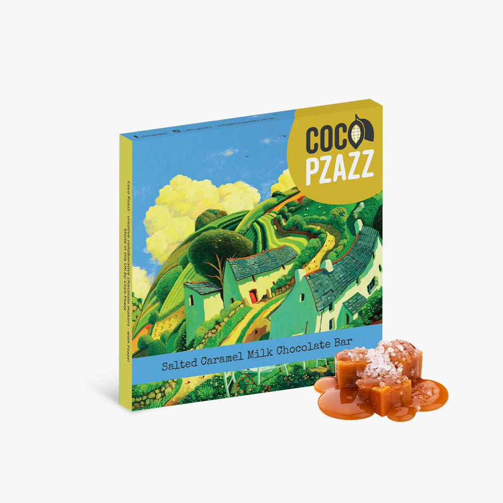Coco Pzazz Jo March Salted Caramel Milk Chocolate Bar - 80g