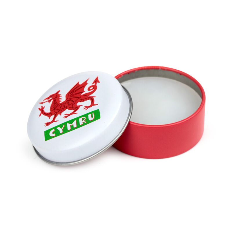 Welsh Dragon Wales (Cymru) Souvenir Lip Balm in a Tin - Set of 4